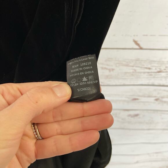 Windsor S Black Velvet Strapless Plunge Ruffle High Low Formal Gown Maxi Dress - Picture 10 of 11